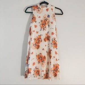 Floral Crinkle Cut Dress